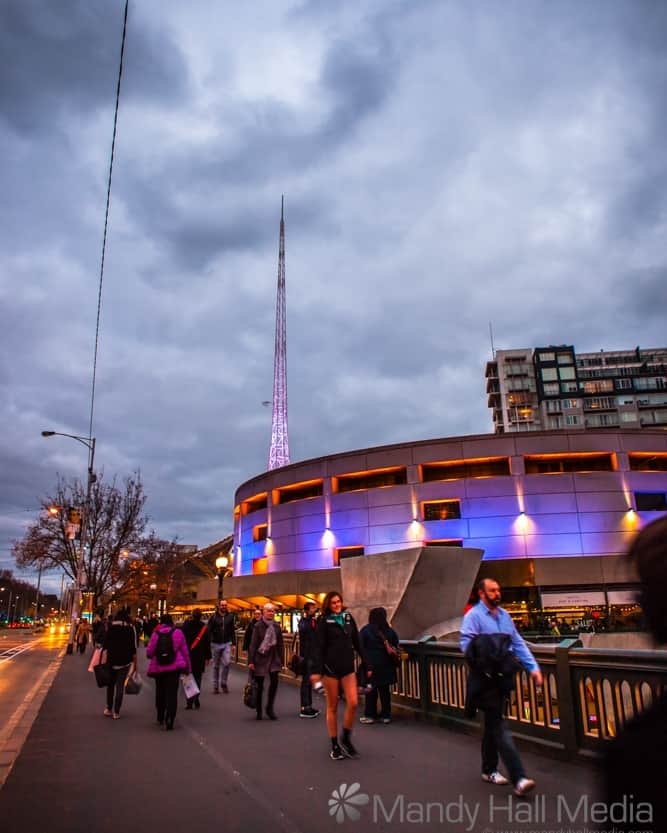 Melbourne in the evening