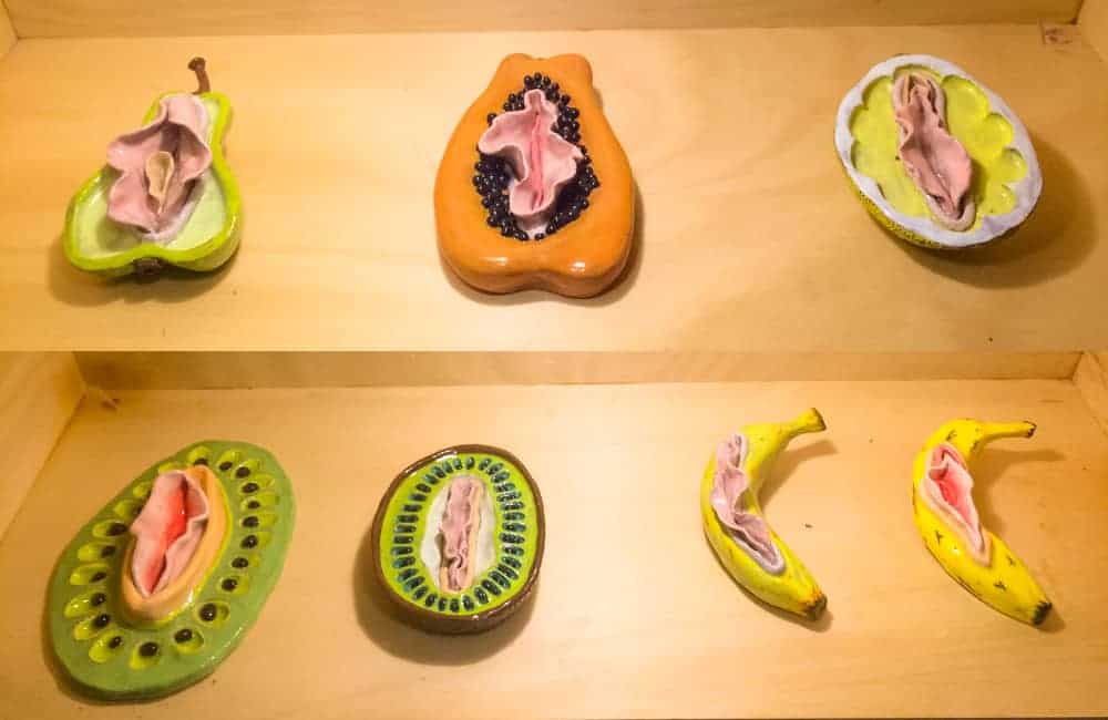 Ceramic fruit vaginas