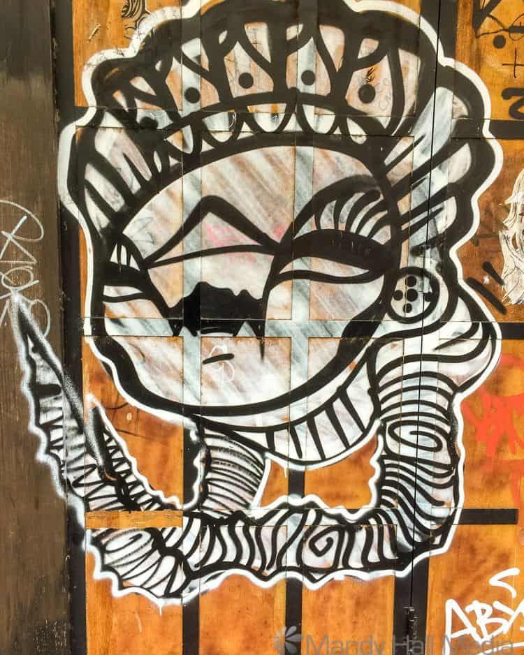 Happy thing with a knife