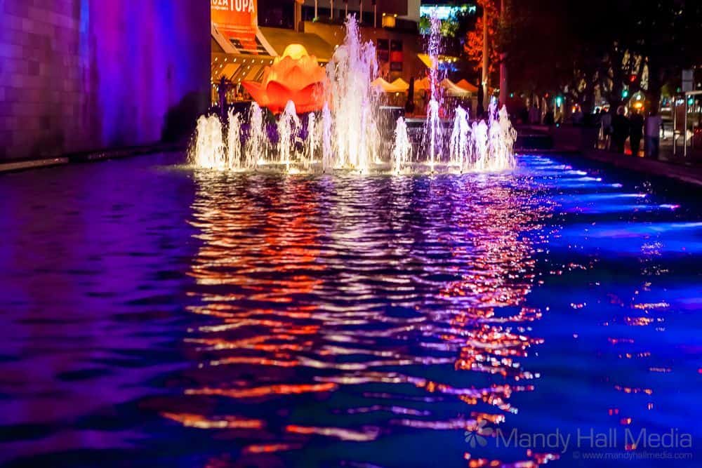 Fountain outside the National Gallery of Victoria