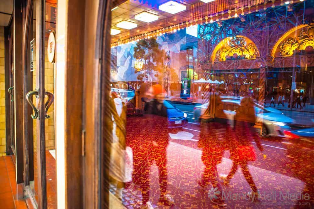 Reflections in the windows