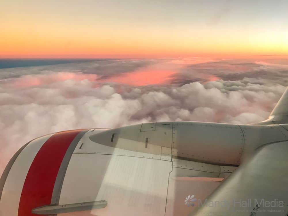 Sunset from the plane