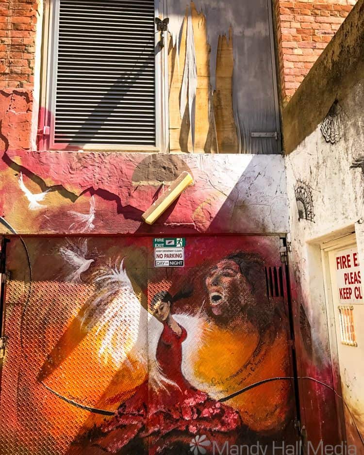 Dancer in a laneway in Adelaide
