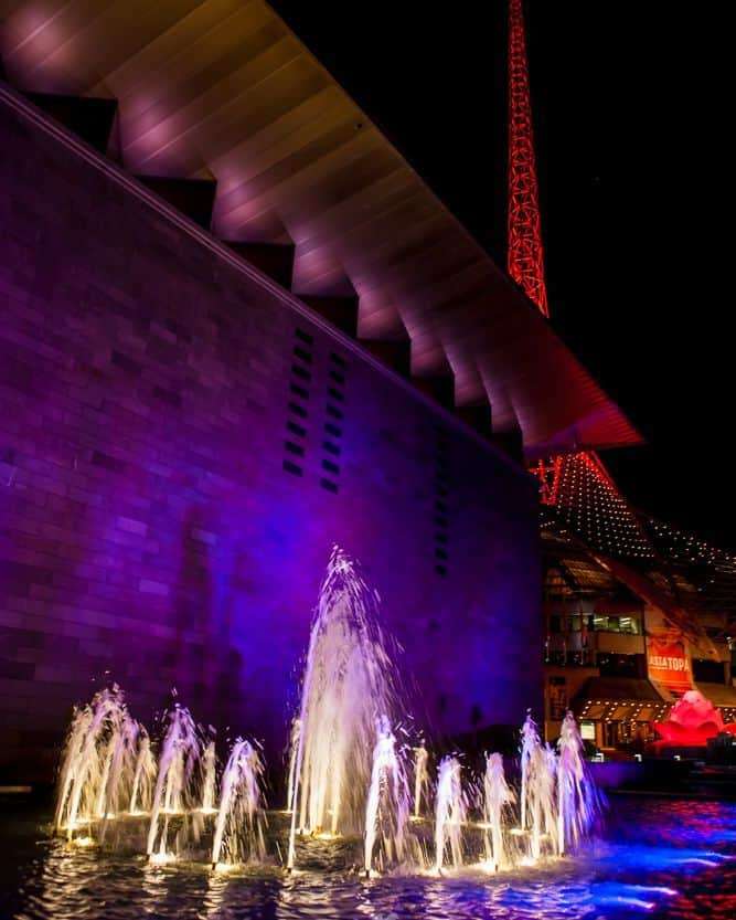 Fountain at night