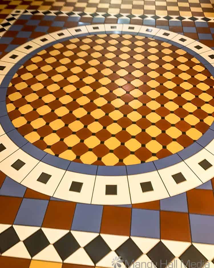 Tiled floor in a mall in Adelaide