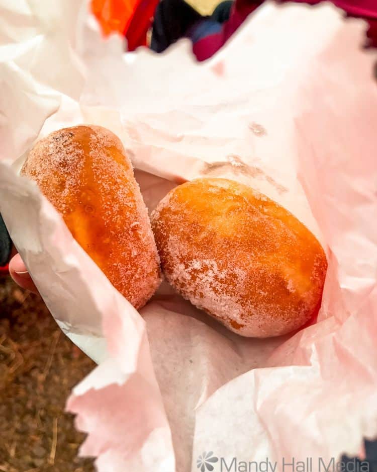 Fresh donuts at the market