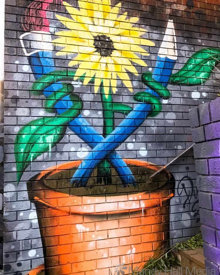 Flower wall art