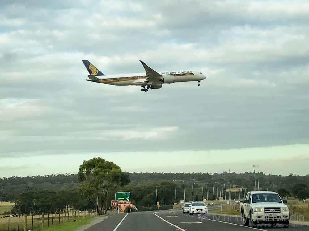 Low flying plane
