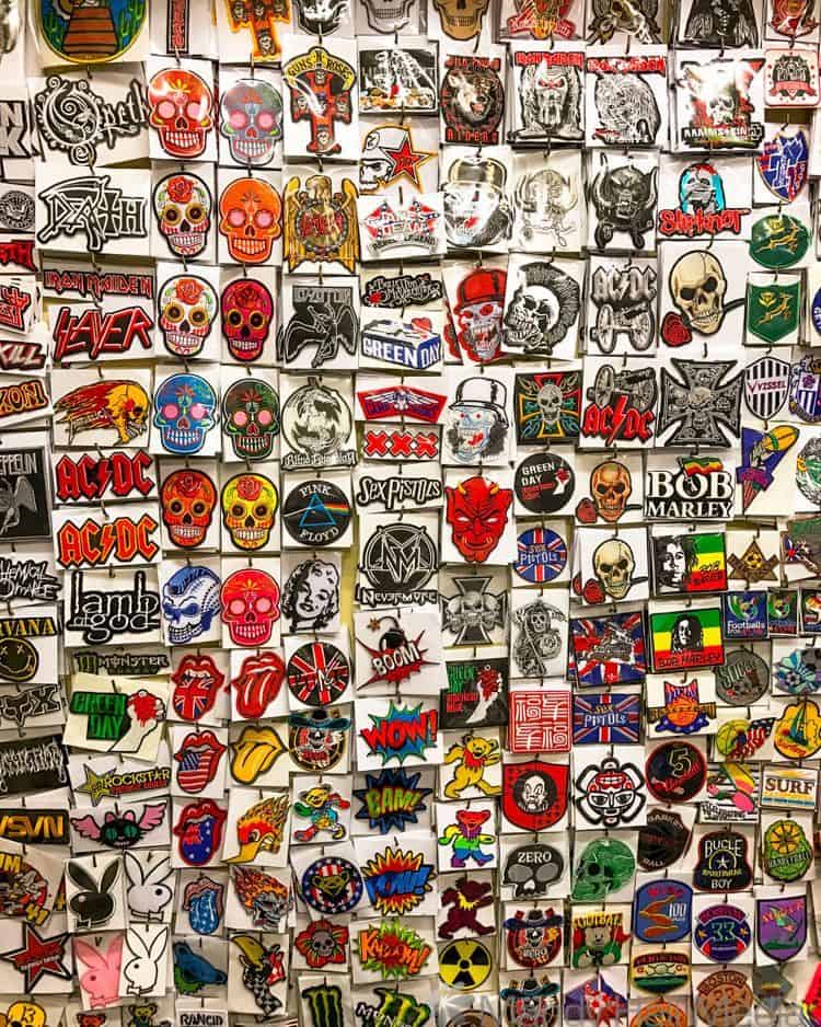 The badge wall