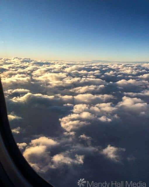 Clouds looking fluffy and soft