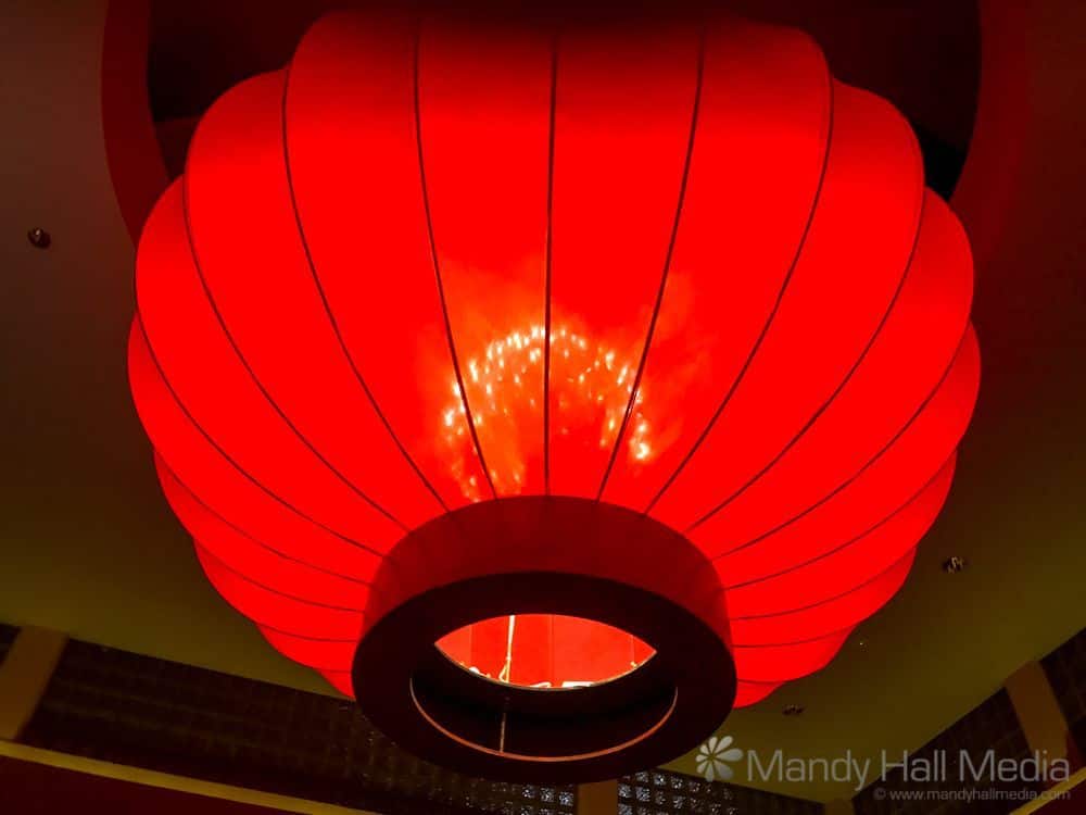 Giant lantern in Thai restaurant