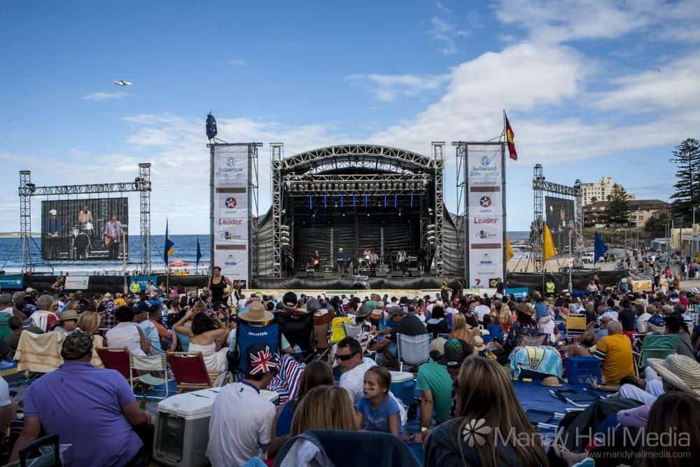 Australia Day on Cronulla beach, 2014 with Mental As Anything.