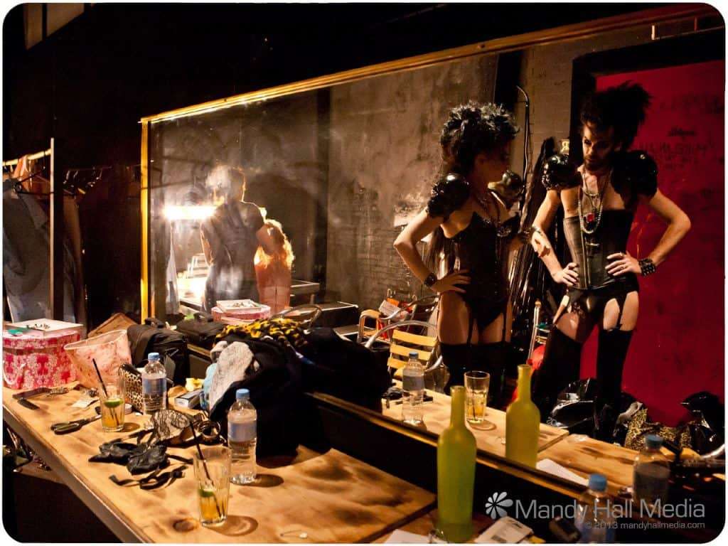 New Years Eve a few years ago. Backstage at Amanda Palmers Trash Masquarade.