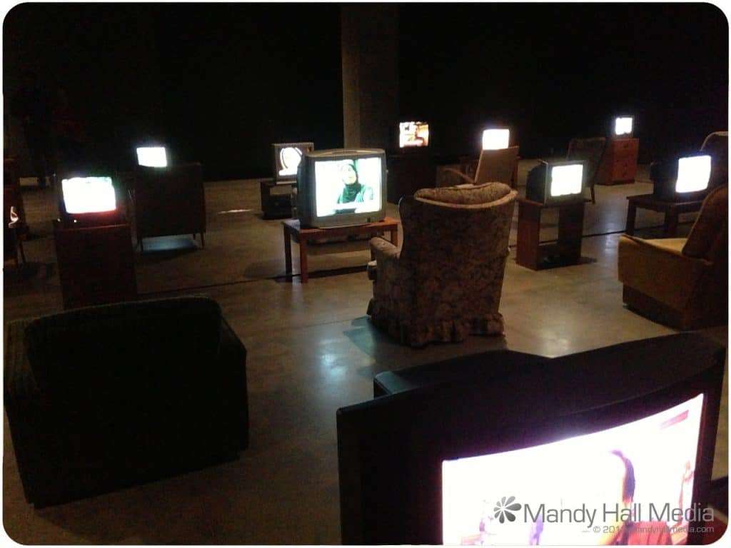 Part of the Red Queen exhibition at Mona