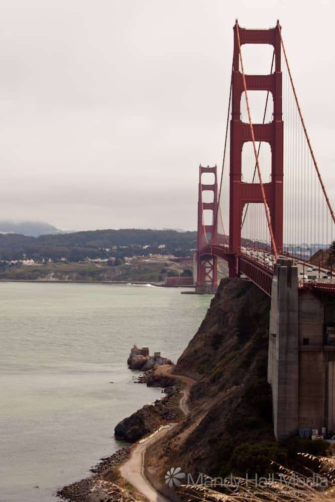 On and around the Golden Gate Bridge in San Francisco