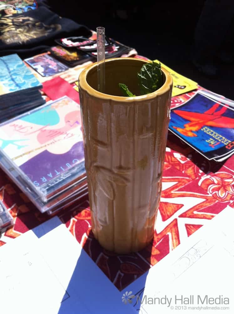 This drink is called a zombie. So much rum. I took the mug home and it now has a plant in it.