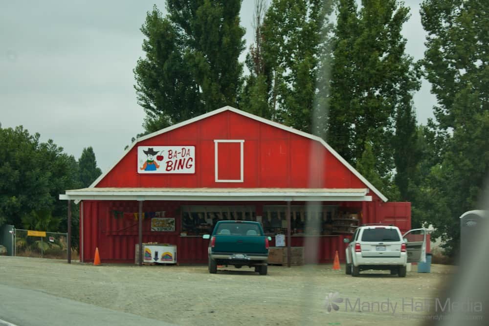 Barns in the countryside outside LA