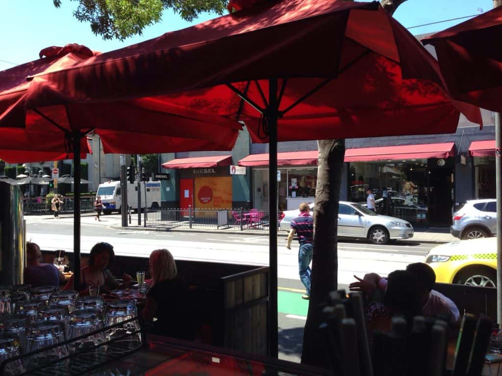 Lunch on Chapel st, South Yarra