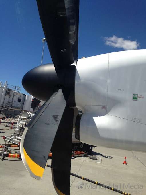 Sitting beside the propeller today. They look so cool in photos.