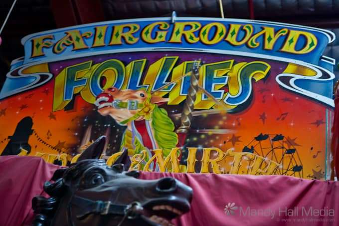 St George & the dragon at Fairground Follies, Antique Mechanical Music Museum.