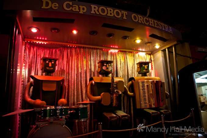 The robot orchestra at Fairground Follies, Antique Mechanical Music Museum.