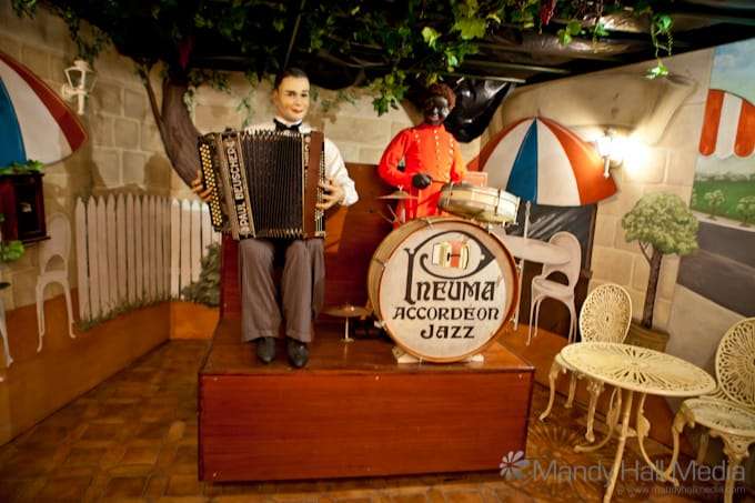 Automated jazz band at Fairground Follies, Antique Mechanical Music Museum.