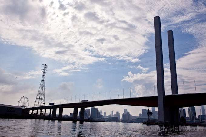 The Bolte Bridge from the Yarra River