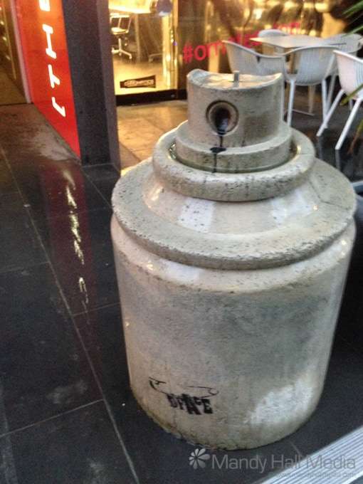Spray can sculpture