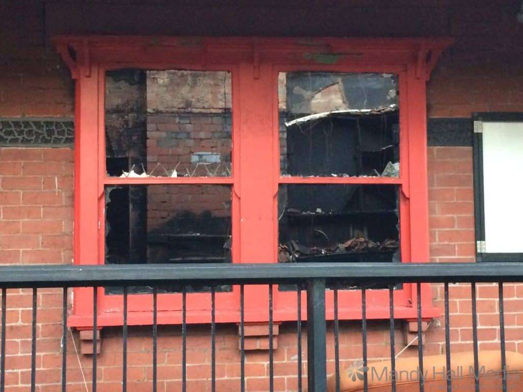 Aftermath of the fire