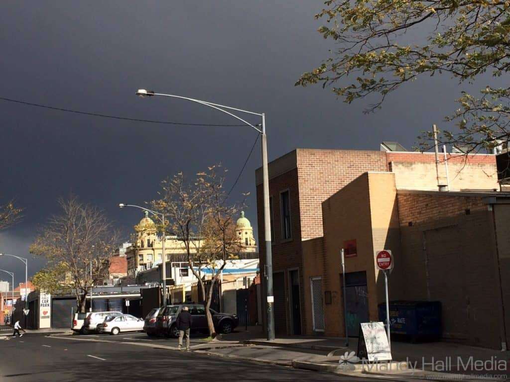 Ominous sky. Behind me it was bright blue and sunny.