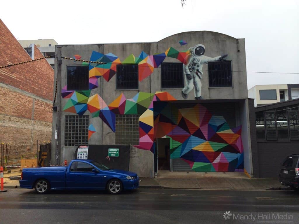 Painted building. I love it.