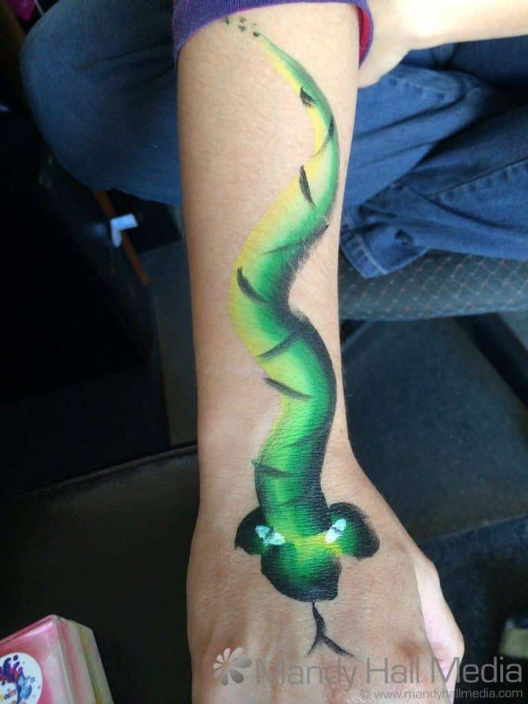 Practicing face painting (on my arm)