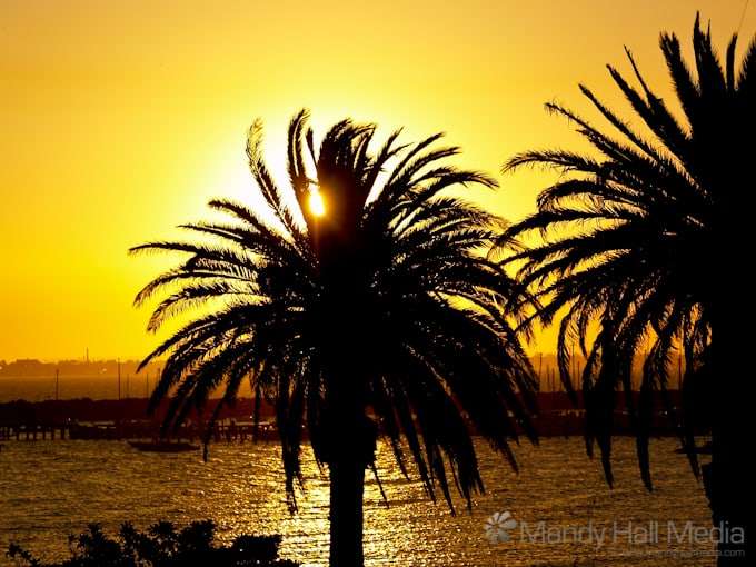 Beautiful sunset in St Kilda.