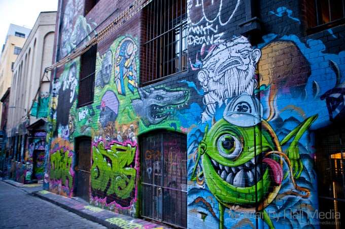 Hosier Lane in Melbourne