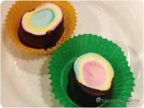 Marshmallow and chocolate.