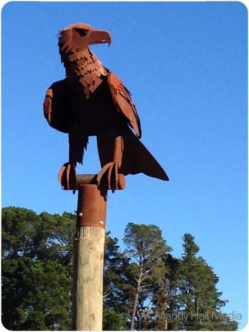 Rusty eagle in Woodend