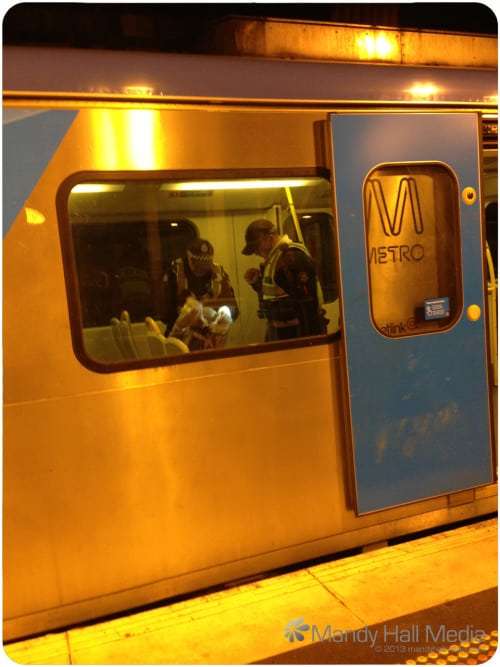 Suspicious package on the train
