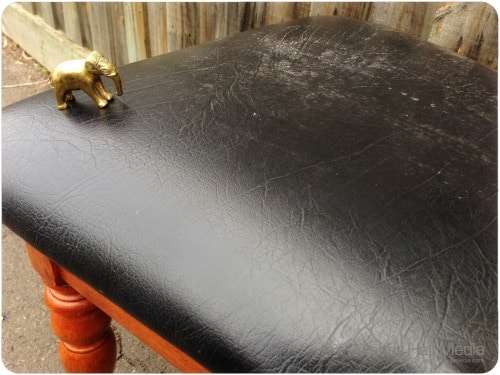 Elephant is checking out a broken chair in the council clean up