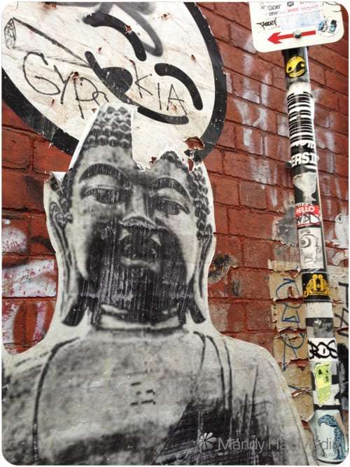 Buddha paste up