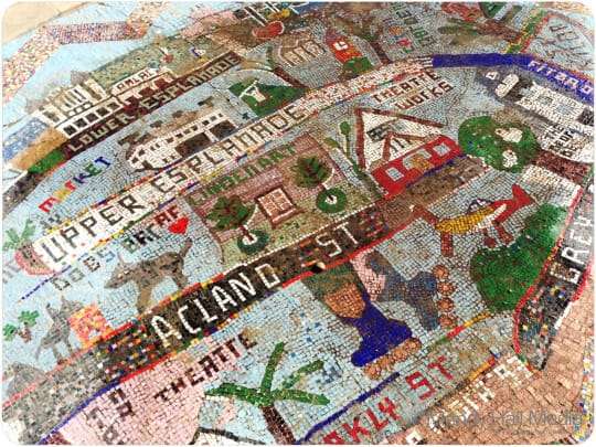 The Mirka Mora mosaic at St Kilda Beach. It’s wonderful.