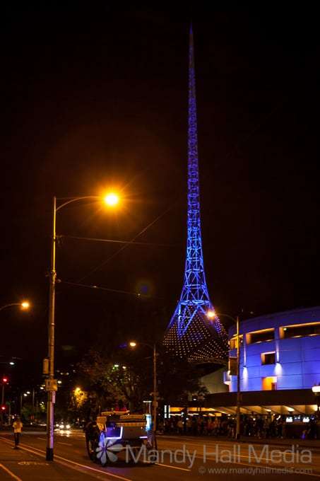 Melbourne at night