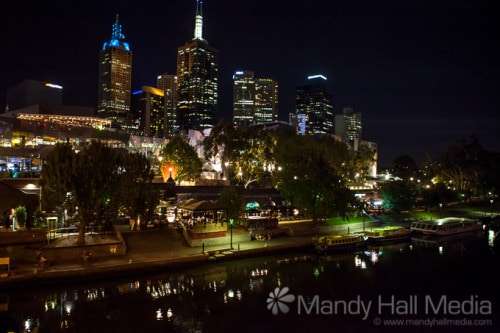 Melbourne at night