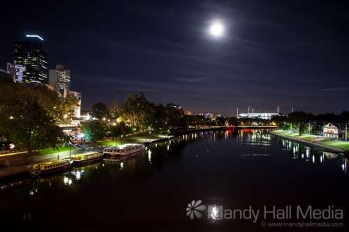 Melbourne at night