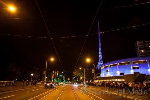 Melbourne at night