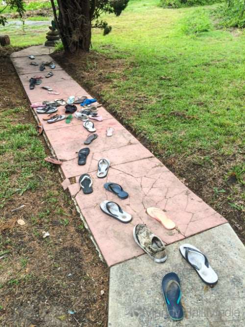 Shoe path. Not sure what this is all about.