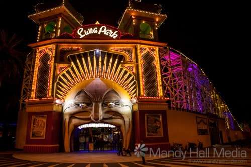 Melbourne at night – Luna Park