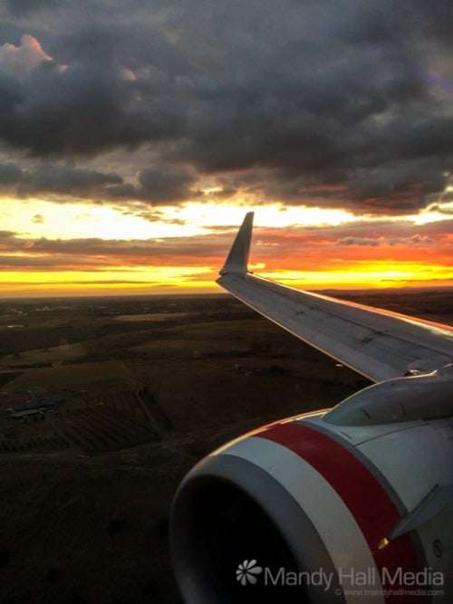 Sunset from the plane
