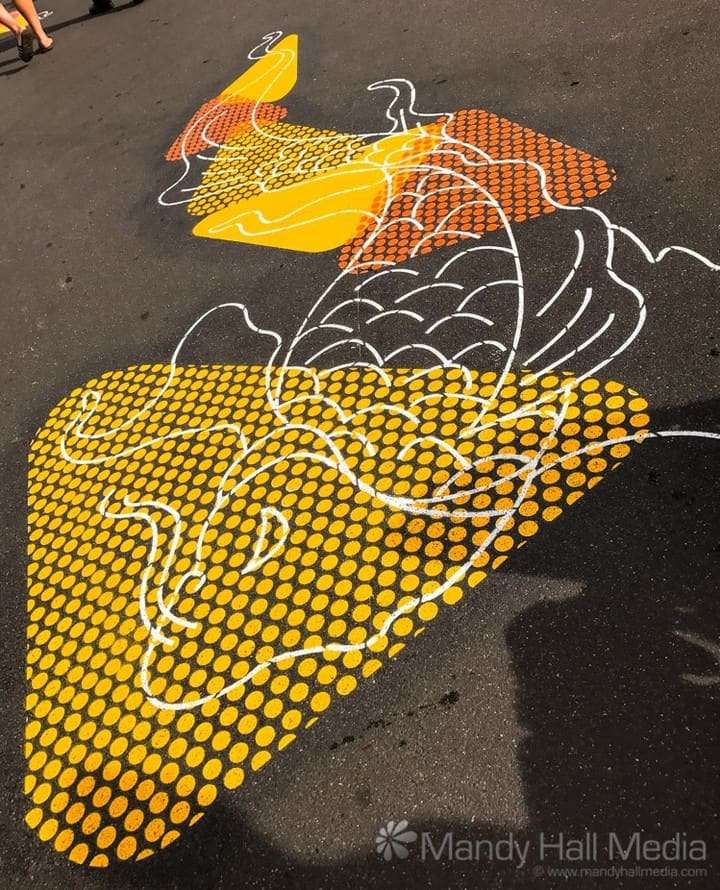 Fish on the footpath