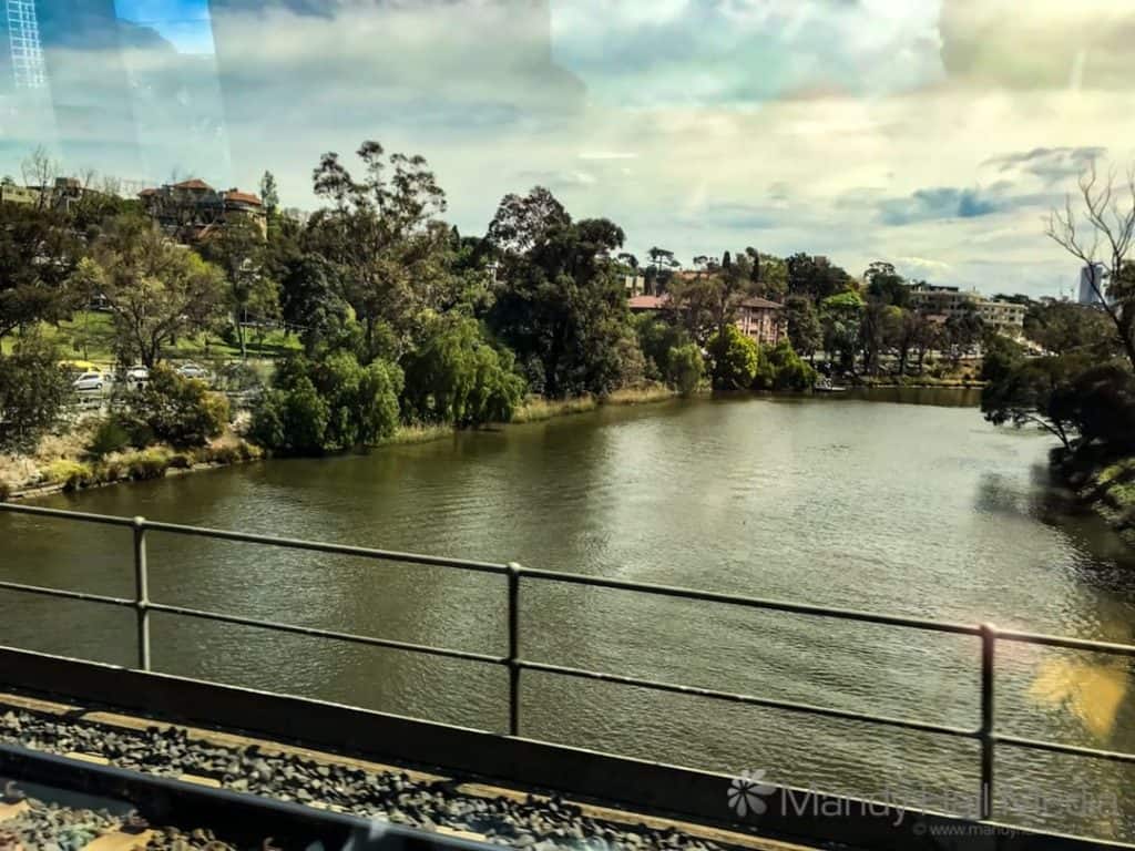 Yarra River from the train