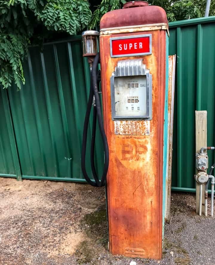 Old petrol pump